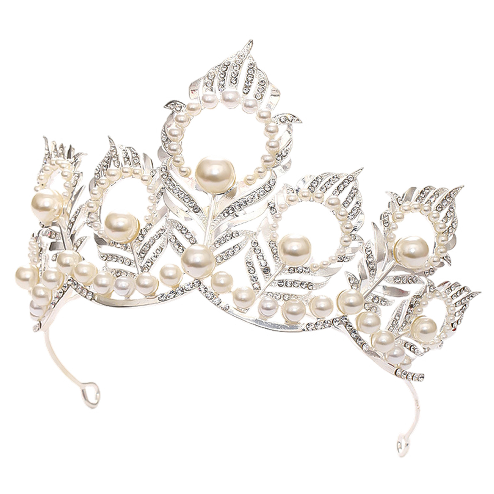 Pearl Crown Headpiece With Pea - Women'S Vintage Accessories recensione e prezzo