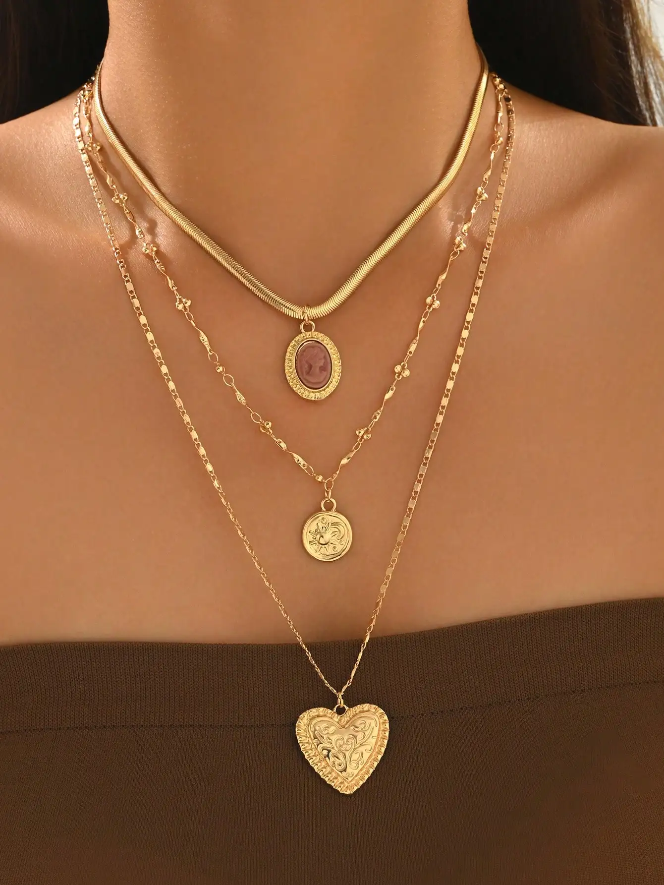 Perfect gift,3pcs/Set Vintage  - Layered Necklace Set recensione e prezzo