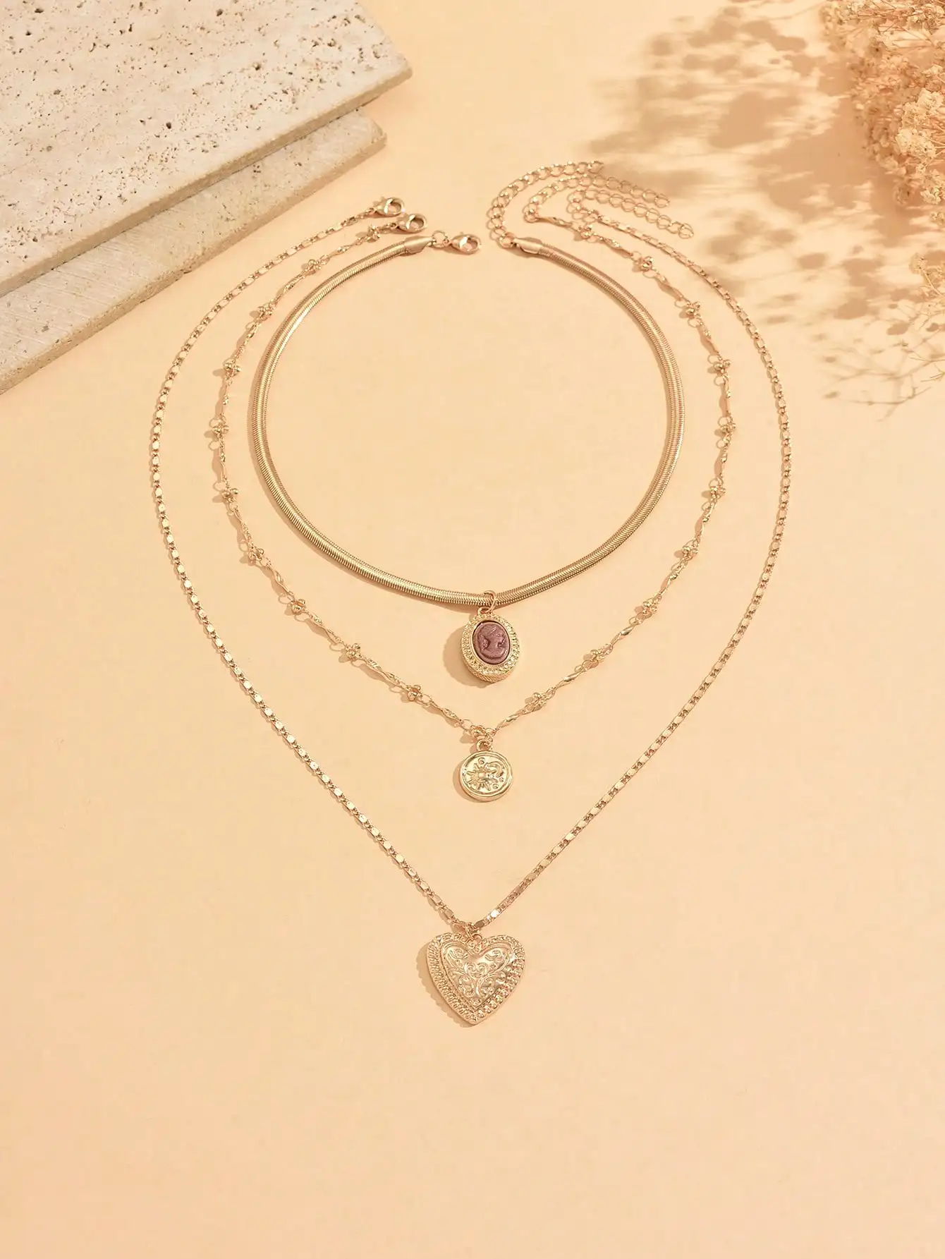 Perfect gift,3pcs/Set Vintage  - Layered Necklace Set recensione e prezzo